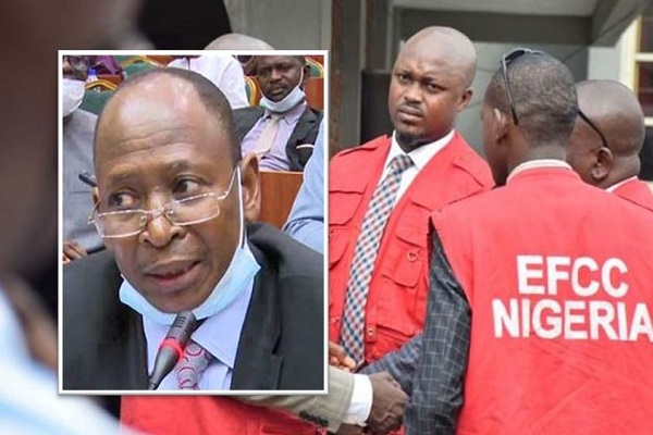 Ahmed-Idris and EFCC staff