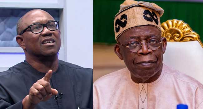 Peter Obi and Bola Tinubu