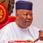 Akpabio has sworn in the four newly elected senators after Saturday’s by-elections