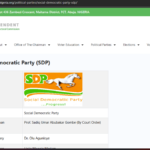 INEC has recognised Prof. Gombe as SDP’s national chairman and has removed the name of the former chairman from its portal