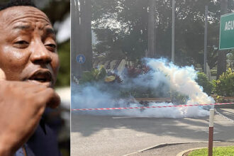 Police Disperse Abuja Protesters with Teargas as Sowore, Others Fight For Breath